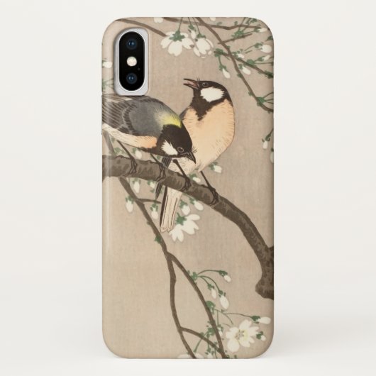 Japanse Aziatische Koson Bird Chickadee Songbird Case-Mate iPhone Case (Achterkant)
