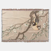 Japanse Aziatische Koson Bird Chickadee Songbird Deken (Voorkant)
