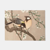 Japanse Aziatische Koson Bird Chickadee Songbird Deurmat (Voorkant)