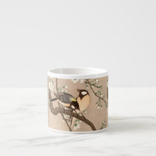 Japanse Aziatische Koson Bird Chickadee Songbird Espresso Kop