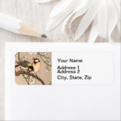 Japanse Aziatische Koson Bird Chickadee Songbird Etiket (Insitu)