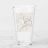 Japanse Aziatische Koson Bird Chickadee Songbird Glas (Achterkant)