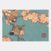 Japanse Aziatische Koson Bird Chickadee Songbird Inpakpapier Vel (Voorkant 2)