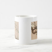 Japanse Aziatische Koson Bird Chickadee Songbird Koffiemok (Center)