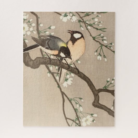 Japanse Aziatische Koson Bird Chickadee Songbird Legpuzzel (Verticaal)
