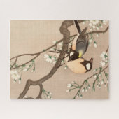 Japanse Aziatische Koson Bird Chickadee Songbird Legpuzzel (Horizontaal)