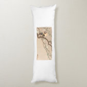 Japanse Aziatische Koson Bird Chickadee Songbird Lichaamskussen (Achterkant (Verticaal))