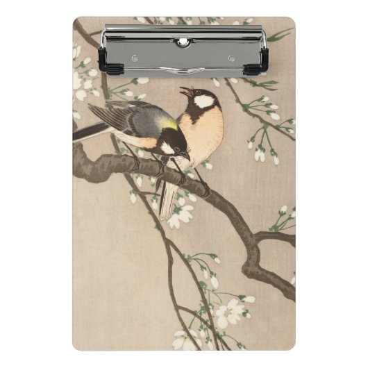 Japanse Aziatische Koson Bird Chickadee Songbird Mini Klembord (Voorkant)