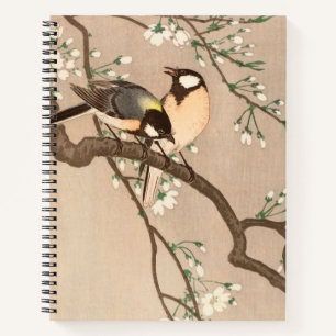 Japanse Aziatische Koson Bird Chickadee Songbird Notitieboek