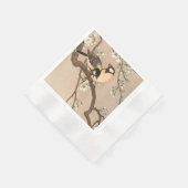 Japanse Aziatische Koson Bird Chickadee Songbird Servet (Hoek)
