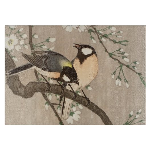 Japanse Aziatische Koson Bird Chickadee Songbird Snijplank (Voorkant)
