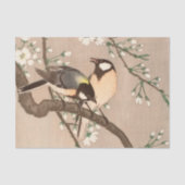 Japanse Aziatische Koson Bird Chickadee Songbird Tissuepapier (Voorkant)