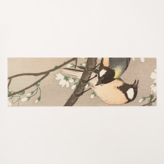 Japanse Aziatische Koson Bird Chickadee Songbird Yogamat (Achterkant (horizontaal))