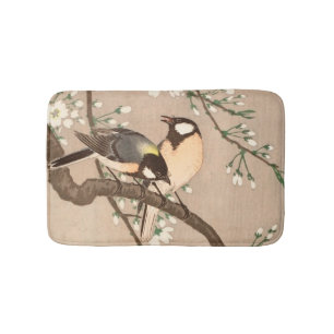 Japanse Aziatische Ohara Koson Vogel Mees Zangvoge Badmat