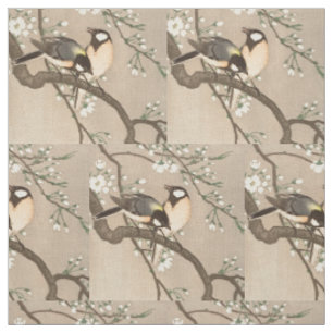 Japanse Aziatische Ohara Koson Vogel Mees Zangvoge Stof