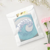 Japanse Aziatische Surf Golve Art Ocean Art Bedankzakje (Gezegeld)