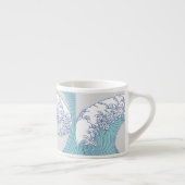 Japanse Aziatische Surf Golve Art Ocean Art Espresso Kop (Rechts)