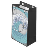 Japanse Aziatische Surf Golve Art Ocean Art Klein Cadeauzakje (Achterkant Gekanteld)