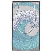 Japanse Aziatische Surf Golve Art Ocean Art Klein Cadeauzakje (Voorkant)