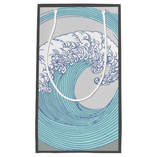 Japanse Aziatische Surf Golve Art Ocean Art Klein Cadeauzakje (Voorkant)