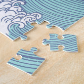 Japanse Aziatische Surf Golve Art Ocean Art Legpuzzel (Zijkant)