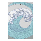 Japanse Aziatische Surf Golve Art Ocean Art Mini Klembord (Achterkant)