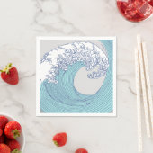 Japanse Aziatische Surf Golve Art Ocean Art Servet (Insitu)