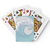 Japanse Aziatische Surf Golve Art Ocean Art