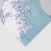 Japanse Aziatische Surf Golve Art Ocean Art Tissuepapier (Detail)