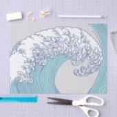 Japanse Aziatische Surf Golve Art Ocean Art Tissuepapier (Craft)