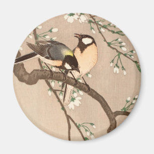Japanse Aziatische Vogel Mees Zangvogel Magneet