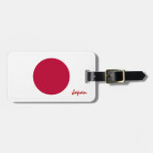 Japanse Bagagelabels, patriottische Japanse vlag Bagagelabel (Voorkant horizontaal)