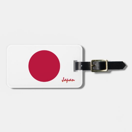 Japanse Bagagelabels, patriottische Japanse vlag Bagagelabel (Voorkant horizontaal)