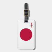 Japanse Bagagelabels, patriottische Japanse vlag Bagagelabel (Voorkant verticaal)