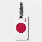 Japanse Bagagelabels, patriottische Japanse vlag Bagagelabel (Achterkant verticaal)