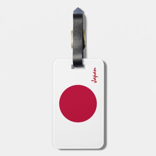 Japanse Bagagelabels, patriottische Japanse vlag Bagagelabel (Achterkant verticaal)