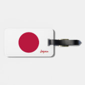 Japanse Bagagelabels, patriottische Japanse vlag Bagagelabel (Achterkant horizontaal)