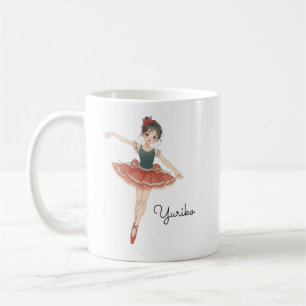 Japanse Ballerina Meisje Gepersonaliseerd Koffiemok