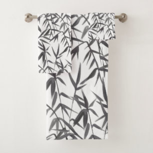 Japanse Bamboe Aquarel Bad Handdoek