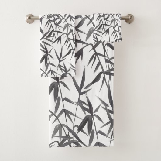 Japanse Bamboe Aquarel Bad Handdoek (Insitu)