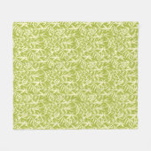 Japanse Bamboe Aquarel Fleece Deken (Voorkant (Horizontaal))