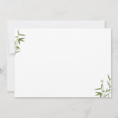 Japanse Bamboe Uitnodiging (Achterkant)