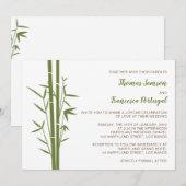 Japanse Bamboe Uitnodiging (Voorkant / Achterkant)