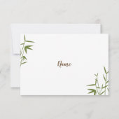 Japanse Bamboe Weddenschap Hartelijk dank Bedankkaart (Achterkant)