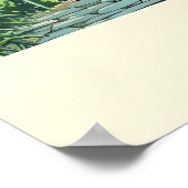 Japanse Bamboebos Kunstprint Groen Woud Poster (Hoek)