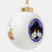 Japanse Bantam Cirkel Keramische Bal Ornament (Links)
