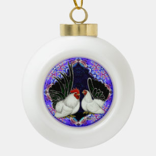 Japanse Bantam Cirkel Keramische Bal Ornament