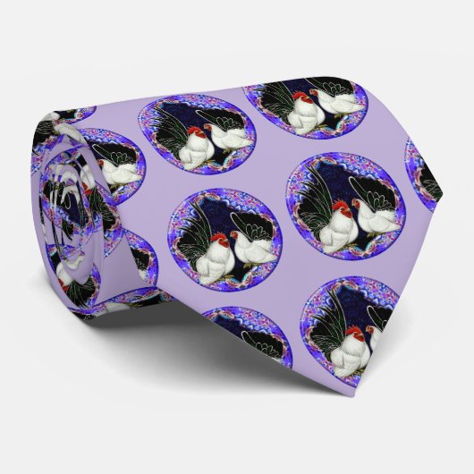 Japanse Bantam Cirkel Stropdas (Opgerold)