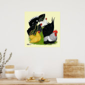 Japanse Bantam Kwartet Poster (Keuken)