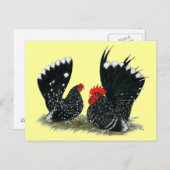 Japanse Bantams Mottled Briefkaart (Voorkant / Achterkant)